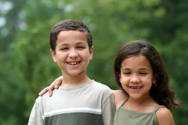 Two siblings: Do they represent normal growth?