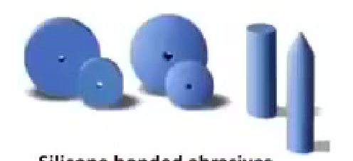 Silicone bonded abrasives
