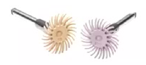 Dental ceramics, silica carbide impregnated brushes