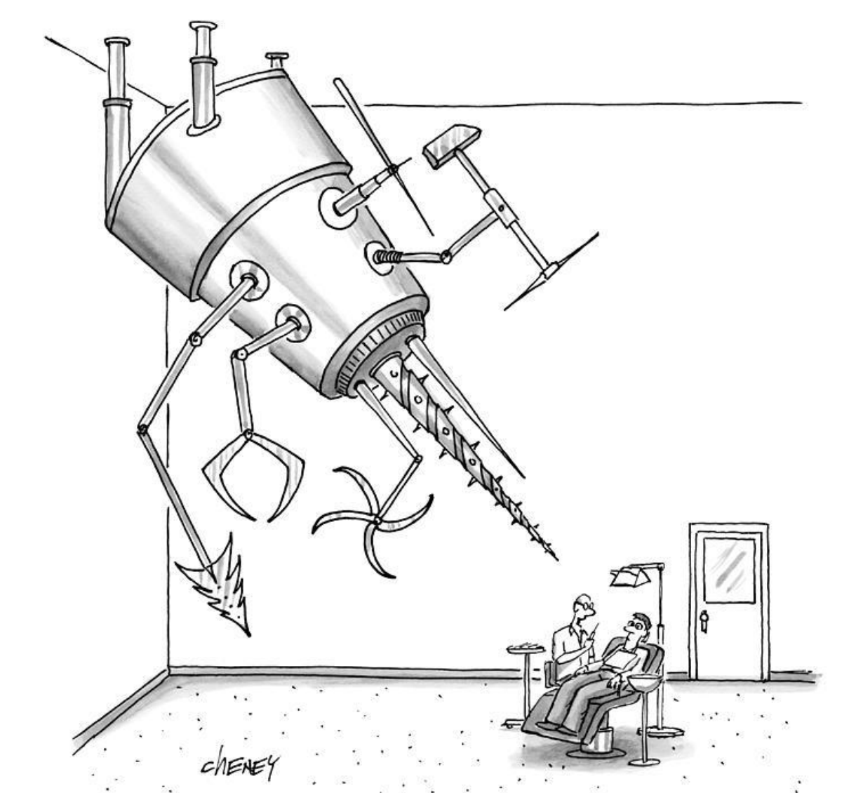 "First, let's get you nice and numb for this procedure."