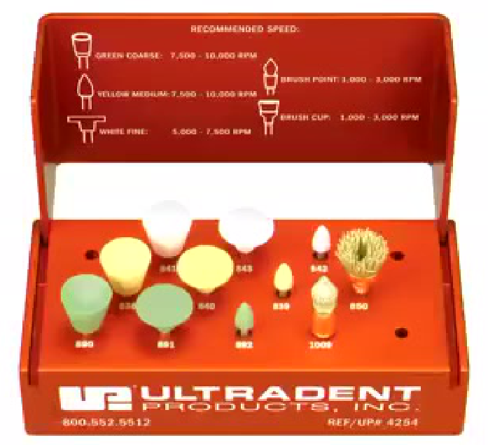 eg: silicon-impregnated rubber abrasives