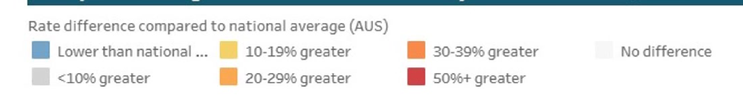 Comparison of age-standardised DALY rate by disease: Persons,
